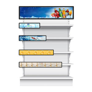 LCD ekran Panel oyuncu reklam raf LED sergileme rafı streç bar lcd kenar ekran süpermarket rafları için - Product Image 6