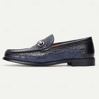 Mocassins pour hommes en cuir véritable, antidérapants, confortables, texturés, respirants, à enfiler, style britannique, semelle souple, chaussures décontractées polyvalentes