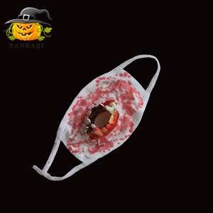 Masque de vampire d'Halloween et gants de sang en PVC blanc, accessoires de costume pour les farces de fête, film d'horreur - Product Image 4