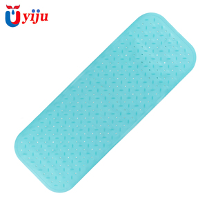Tapis de sécurité antidérapant extra long pour baignoire et douche YIJU, avec ventouses, lavable, avec trous de drainage - Product Image 5