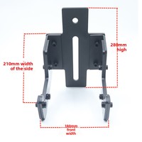 Support de barre de musculation en forme de J pour entraînement de rame, fixation pour rack de musculation, acier de 6 mm d'épaisseur, compatible avec les trous de 16/18/26 mm, hauteur réglable