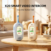 Walkie Talkie Video Ricaricabile per Bambini con Schermo HD da 2.0" e Doppia Fotocamera, Giocattolo Interfono Regalo per Bambini e Bambine di 4-6 Anni