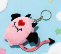 Joli jouet en peluche chauve-souris d'Halloween, 10 cm, en coton, porte-clés volant, unisexe, tous âges
