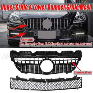 Grille de calandre avant style GT pour Mercedes-Benz SLK R172 200 250 350 2012-2016 – Grille de tuning centrale - Product Image 1