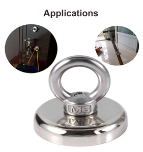 Aimants de pêche en néodyme adaptés à la recherche de trésors récréatifs, surfaces nickelées - Product Image 3