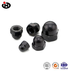 Cường độ cao Hex acorn Nut din1587 M3-M8 carbon thép đen Oxit kết thúc hình bán nguyệt hình lục giác hình vòm Nut cap <span class=keywords><strong>Nuts</strong></span> - Product Image 6