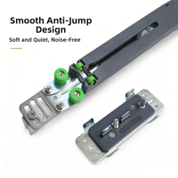 Kit de roulettes silencieuses anti-saut à fermeture douce SC-022 avec amortisseur hydraulique pour porte de placard et de meuble, emballage individuel