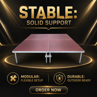Scène mobile en aluminium réglable en hauteur pour cérémonies de mariage, spectacles théâtraux, activités sur campus et événements caritatifs.
