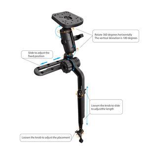 Support de montage pour sondeur de pêche, support de montage sur rail pour kayak, adaptateur de base de montage, bras de transducteur de pêche, support <span class=keywords><strong>GPS</strong></span> pour <span class=keywords><strong>Garmin</strong></span> Humminbird Fish Finder - Product Image 3