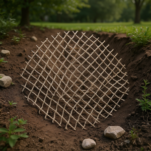 Jute <b>Mesh</b> Slope Protection <b>Netting</b> 3.3ft X 33ft Eco Friendly Garden Stabilization Net - Product Image 2