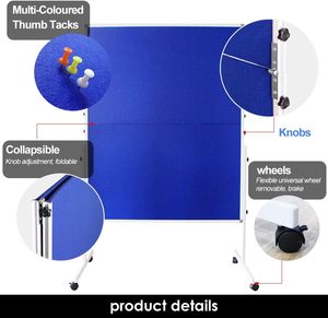 Cork Standing Folding Screen Bulletin Notice <strong>Board</strong> Divider Pin <strong>Board</strong> for <strong>Message</strong> <strong>Display</strong> - Product Image 5
