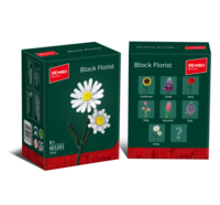 Blocs de construction Sembo 601281 Fleur de marguerite blanche Jouet DIY Échelle 1:18 122 pièces pour les enfants de 5 à 7 ans
