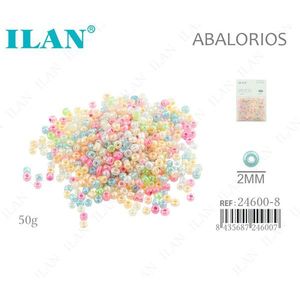 Perline Ilan Abalorios 2mm 50g Colori Assortiti Perline per Creazione di Gioielli - Product Image 1