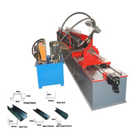 Machine de profilage automatique pour ossature de cloisons en plâtre, ligne de fabrication de profilés C/U et de rails, commande PLC