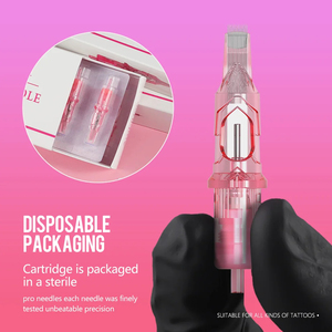 XNET Rosa 20pz 0601RL 0801RL 1001RL 1201RL Aghi per Cartucce Tattoo Misure Miste per SMP PMU Trucco Permanente Labbra Sopracciglia Corpo - Product Image 3
