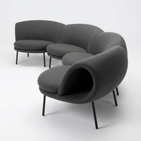 Canapé d'intérieur multifonctionnel de luxe OEM&ODM, prix Chine, mobilier moderne 4 places, fauteuil de loisirs noir pour salon