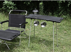 Conjunto de Mesa y Sillas Plegables Ajustables, Mesa de Picnic Portátil, para Playa, Camping, Sala de Estar, Almacén - Product Image 6