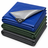 Bâche en PVC/PE avec protection UV, tissu plastique en feuille de taille standard pour couverture agricole/industrielle