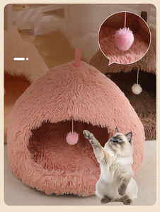 เตียงนอนสุนัขแบบพกพาเป็นมิตรกับสิ่งแวดล้อมที่นอนสัตว์เลี้ยงแบบโดมสั่งทำได้เตียงสัตว์เลี้ยงในบ้านพร้อมแผ่นรองสัตว์เลี้ยงสุนัขแมวเต็นท์ - Product Image 5