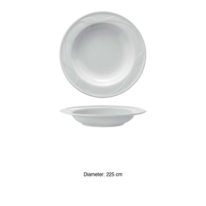 Assiette creuse Caprera 22,5 cm Saturnia - Product Image 3
