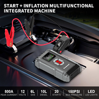 Démarreur de voiture sans fil Purehood avec coussinets de démarrage LED, compresseur d'air portable, pompe à air pour camions de remorquage et dépanneuses