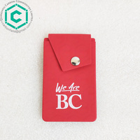 Porte-Cartes De crédit En Silicone Bâton Adhésif ID Carte de Crédit Portefeuille Étui pour Téléphone