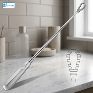 เครื่องมือผ่าตัดแบบใช้มือ PESTALOZZA Ovum Curette รุ่น F13-550 ได้รับการรับรองมาตรฐาน CE ขนาด 30 ซม. ทำจากสแตนเลส - Product Image 2