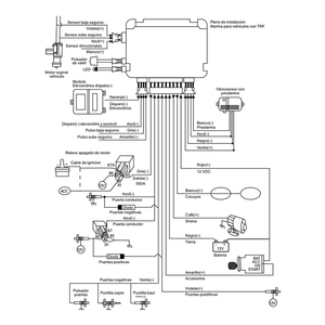 Système d'alarme de voiture TRF 12V OEM d'usine, anti-hijacking, immobilisateur moteur, compatible avec la télécommande d'origine - Product Image 6