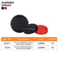 Bouchon à vis Tonjet durable de 225 mm pour conteneur intermédiaire, capuchon en plastique anti-poussière fiable pour acheteurs en gros