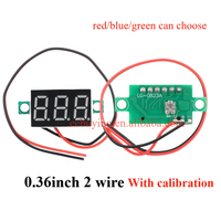 0.28 0.36 pouces DC LED voltmètre numérique 0-100V voltmètre 2 3 fils Auto voiture Mobile puissance testeur de tension détecteur