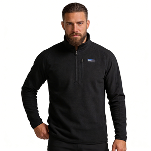 Blouson Bomber Unisexe d'Extérieur en Polaire de Polyester Recyclé, Col Montant Formel, Personnalisé, Haute Qualité OEM, Vente en Gros - Product Image 1
