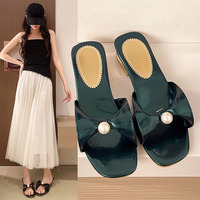 Sandales d'été pour femmes de haute qualité et tendance, sandales à bout carré, sandales de créateurs pour femmes