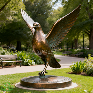 Escultura Personalizada de Gran Tamaño Senzhao, Estatua Moderna de Metal de Paloma de la Paz, Arte para Paisajes Exteriores, para Parques y Plazas de la Ciudad - Product Image 3