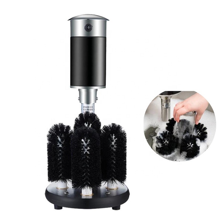 Semi- automatic electric washing machine clean glass stains for hotel bar