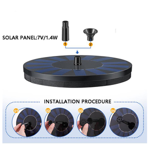 Treo chim ăn đồ trang trí sân vườn ngoài trời chim trung chuyển nước uống chim tắm đài phun nước năng lượng mặt trời đài phun nước ngoài trời - Product Image 6