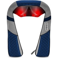 Masseur de cou sans fil avec télécommande électrique Shiatsu pour soulager les douleurs aux épaules, masseur de cou et d'épaules