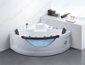 Bañera de hidromasaje de acrílico, bañera con grifo, 2 rodapiés - Product Image 5