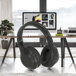 Hybrid Active <strong>Noise</strong> <strong>Cancelling</strong> for V5.0 Wireless Headphones Microphone LED Battery Indicator Deep Bass 30-hour Playtime - Product Image 2