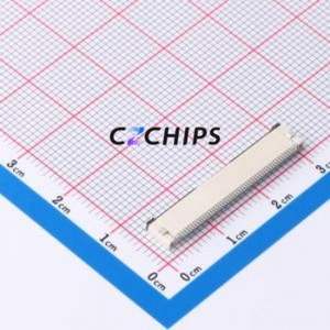 FPC-0.5FX-50PWCR-H20 FFC/FPC Connector SMD,P=0.5mm,Horizontal Mount Connector Flip Cover Type Bottom Contact 50P 0.5mm - Product Image 2