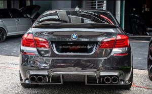 Difusor trasero de fibra de carbono F10 para <span class=keywords><strong>BMW</strong></span> 5 Series F10 <span class=keywords><strong>M5</strong></span> parachoques alerón inferior divisor labio Bodykit 12-16 - Product Image 4