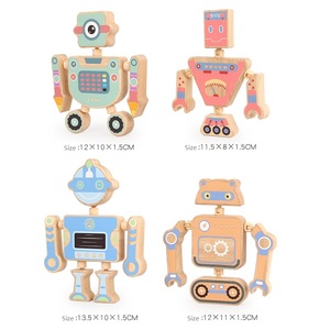 Yuci新組み立てロボット教育3次元可変モデリングビルディングブロック組み立てロボットモデル教育玩具 - Product Image 3