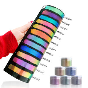 12 Renk 9D Kedi Gözü Manyetik Tırnak Tozu Güçlü Bukalemun Krom Ayna Parıltılı Pigment Tırnak Sanatı Jel Ojeleri için - Product Image 6