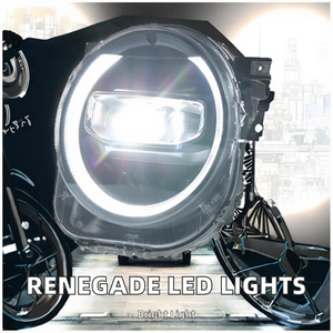 ไฟหน้า LED 12V 6000K ใหม่ พร้อมไฟ DRL สำหรับ Renegade ปี 2016-2021 ไฟหน้า LED 12V ใหม่ 6000K พร้อมไฟ DRL สำหรับปี 2016-2 - Product Image 3
