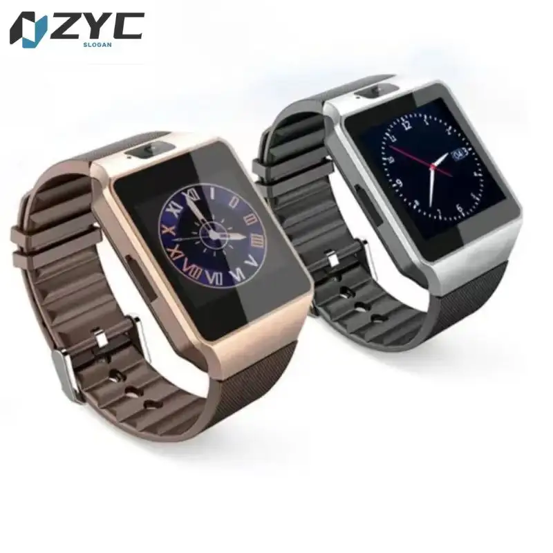 2022 all'ingrosso telefoni cellulari guarda fotocamera Sim videochiamata Wifi Touch Screen Reloj Smartwatch Dz09 Smart Watch