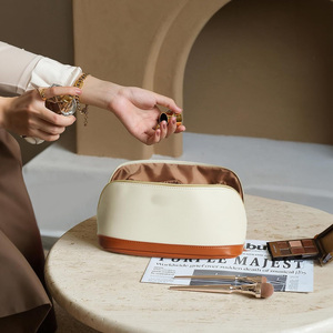 Sac cosmétique de voyage résistant à l'eau Portable PU cuir cosmétiques support de stockage grande capacité maquillage organisateur sacs pour femmes - Product Image 6