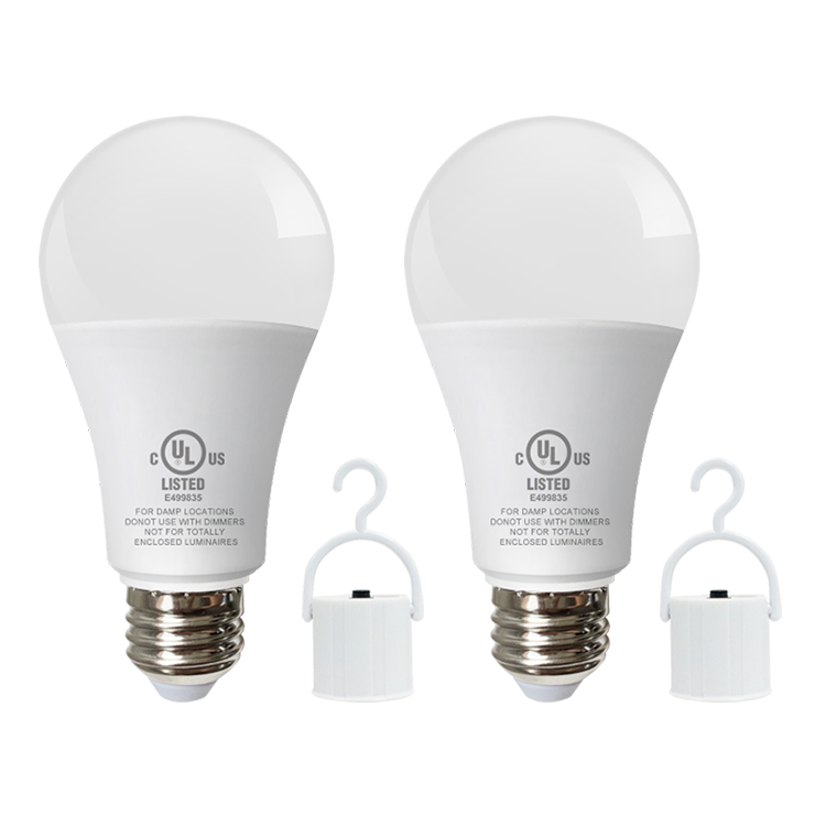 Jiguang LED Bulb - 9W Rechargeable Emergency Light Bulb E27 B22 for Home Camping