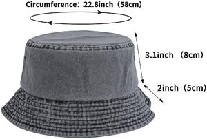 Sombrero de Pescador Unisex de Lona de Alta Calidad en Color Sólido para Uso Diario Informal en Todas las Temporadas - Product Image 2