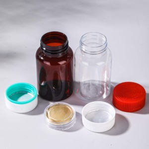 Bouteille de compléments alimentaires en PET ambré avec logo personnalisé, marque Vanjoin, bouchon à vis, design résistant à la lumière 2026, pour probiotiques, enzymes, <span class=keywords><strong>oxygène</strong></span> - Product Image 2