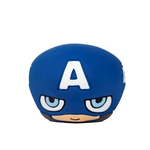 Giocattolo per cani in lattice Captain America con design a casco blu per animali domestici - Product Image 1