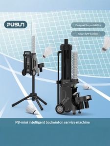 Nouvelle machine de service de <span class=keywords><strong>badminton</strong></span> intelligente NewChance Pushang PB-mini, contrôle par application mobile, portable, service automatique, entraînement - Product Image 5